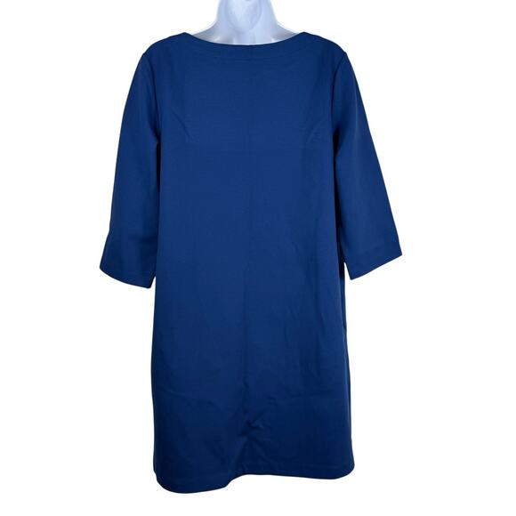 Betabrand Dress Womens Large Blue Half Day Shift Dress Business Casual Mature - Picture 8 of 10